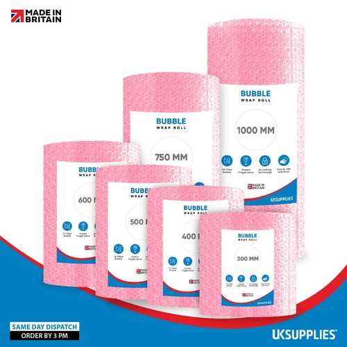Pink antistatic bubble wrap - pink,