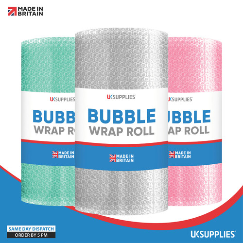 Bubble wrap roll clear pink - roll,