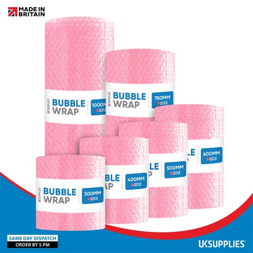 Pink antistatic bubble wrap - antistatic,
