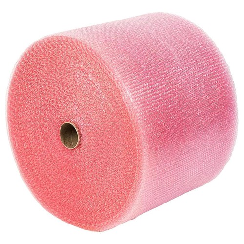 Pink anti static - bubble, wrap