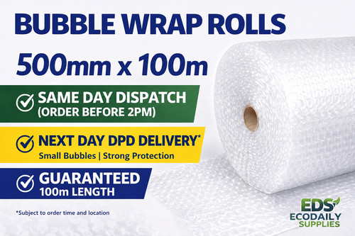 Bubble wrap roll 500mm - 500mm, 100m